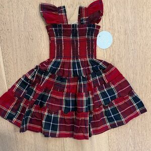 Hill House Tiny Ellie Nap Dress- Red Tartan